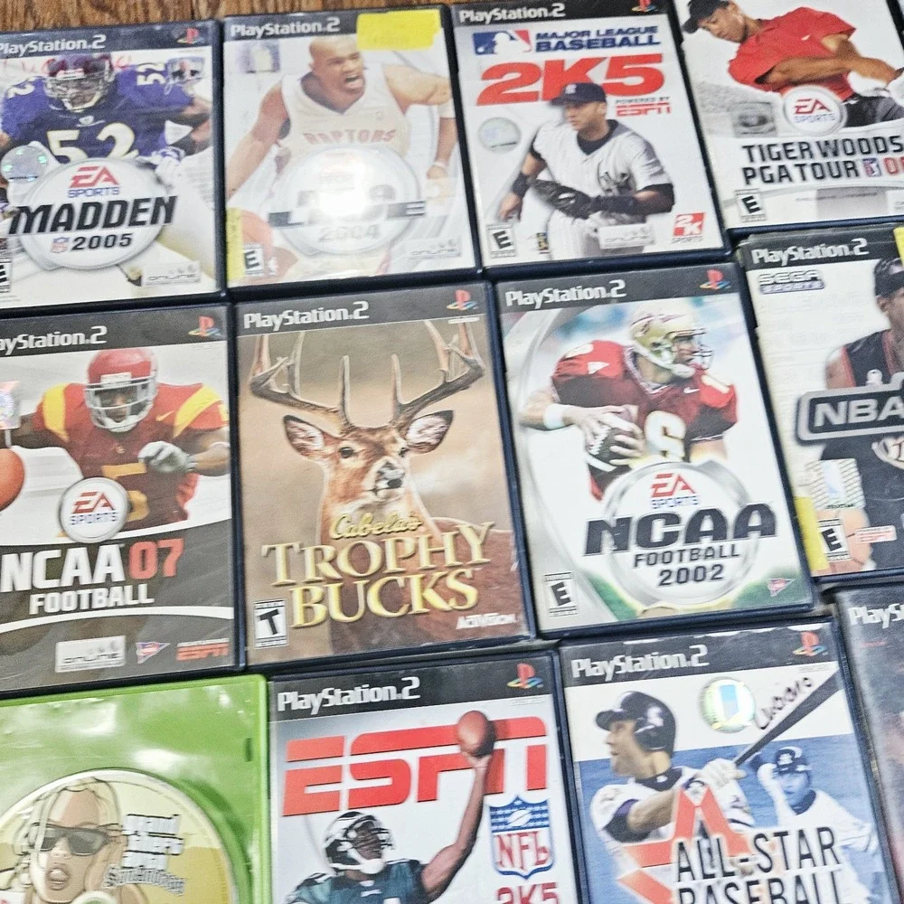 Play Station 2 Games Lot Of 24 Games  GTA, Sports, Racing And More Some Manuels